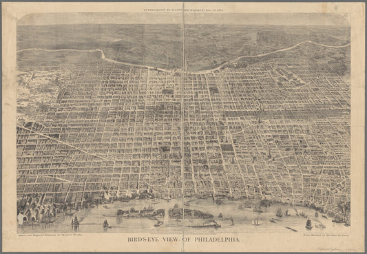Bird's eye view of Philadelphia