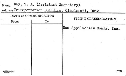 Day, T.A. (Assistant Secretary)