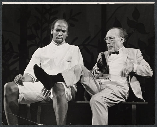 Louis Gossett and Menasha Skulnik in the stage production The Zulu and the Zayda. [1965]