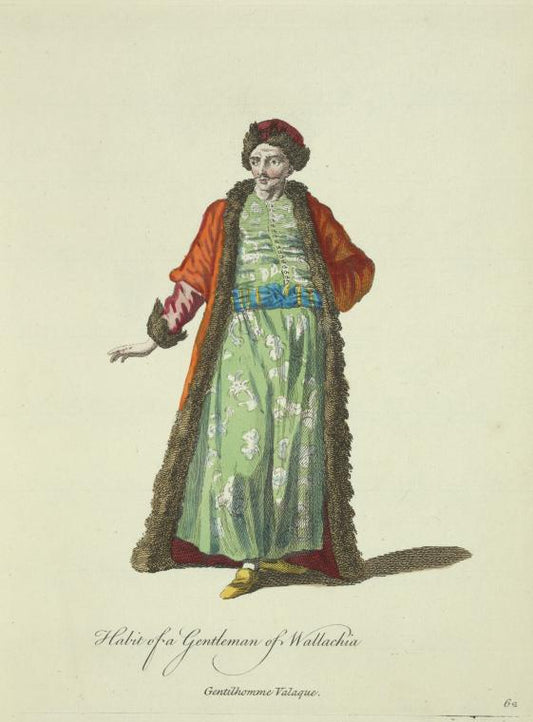 Habit of a gentleman of Wallachia. Gentilhomme Valaque.
