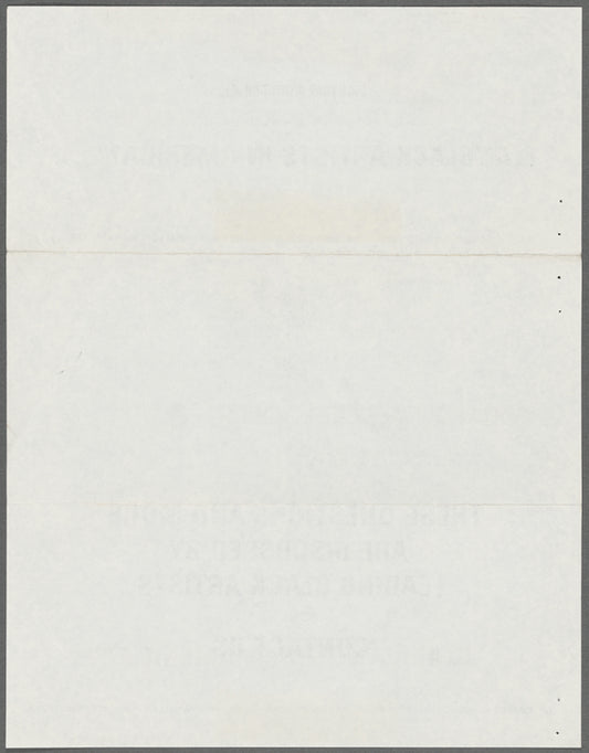 Pamphlet for "Black Artists in America?" exhibition produced by Dr. Oakley N. Holmes Jr.