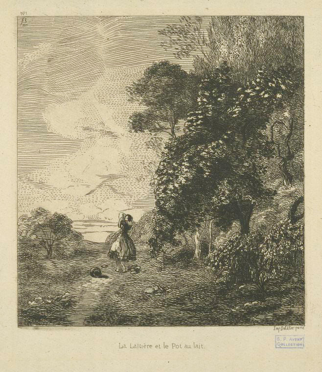 La laitière et le pot au lait.