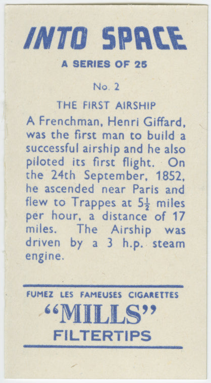 The first airship.