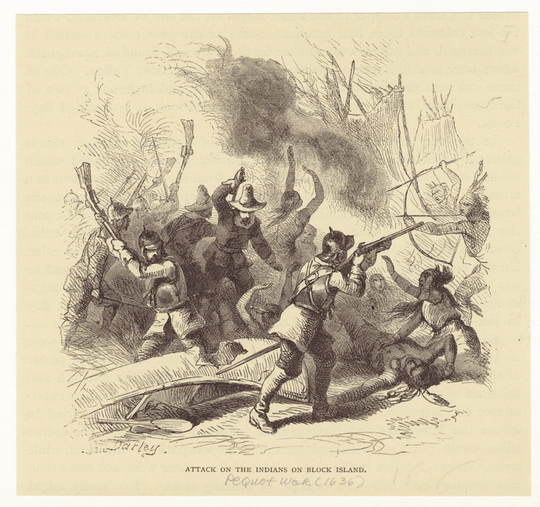 Attack on the Indians on Block Island