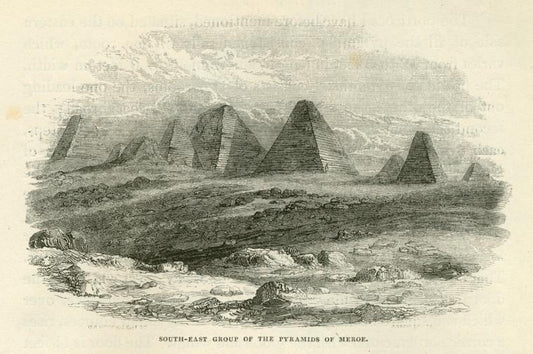 South-East Group of the Pyramids of Meroe.