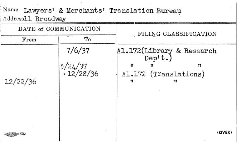 Lawyers' & Merchants' Translation Bureau
