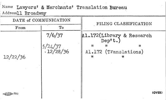 Lawyers' & Merchants' Translation Bureau