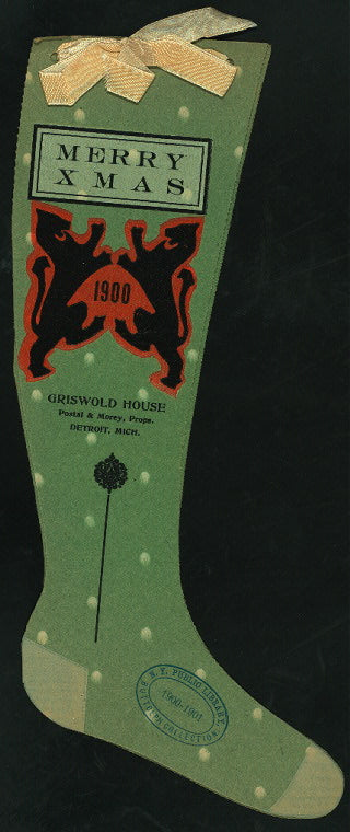 CHRISTMAS DINNER [held by] GRISWALD HOUSE [at] "DETROIT,MI" (HOTEL;)