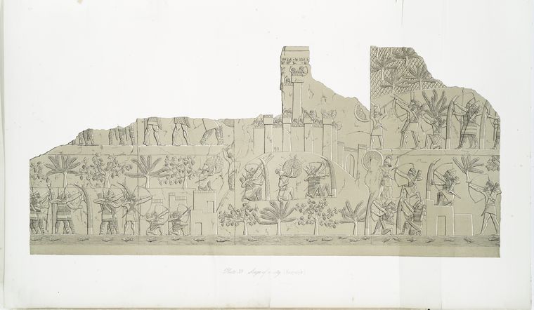 Siege of a city. (Kouyunjik) [Quyunjik].
