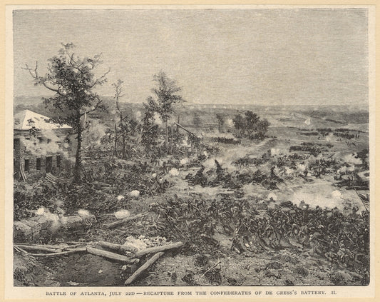 Battle of Atlanta, July 22d--recapture from the Confederates of De Gress's battery
