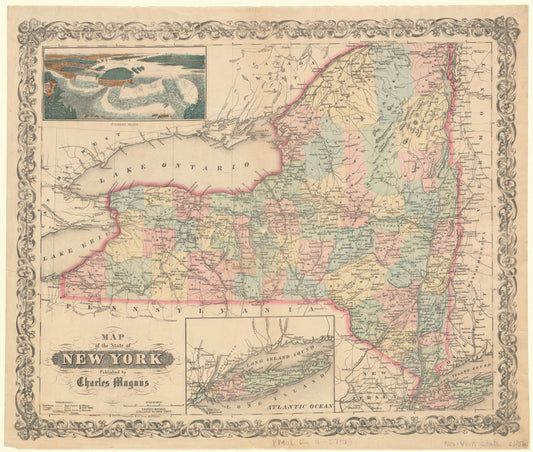 Map of the State of New York