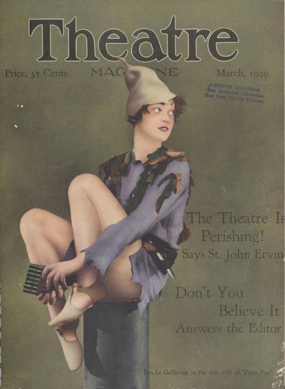 Eva Le Gallienne in the title role of "Peter Pan"