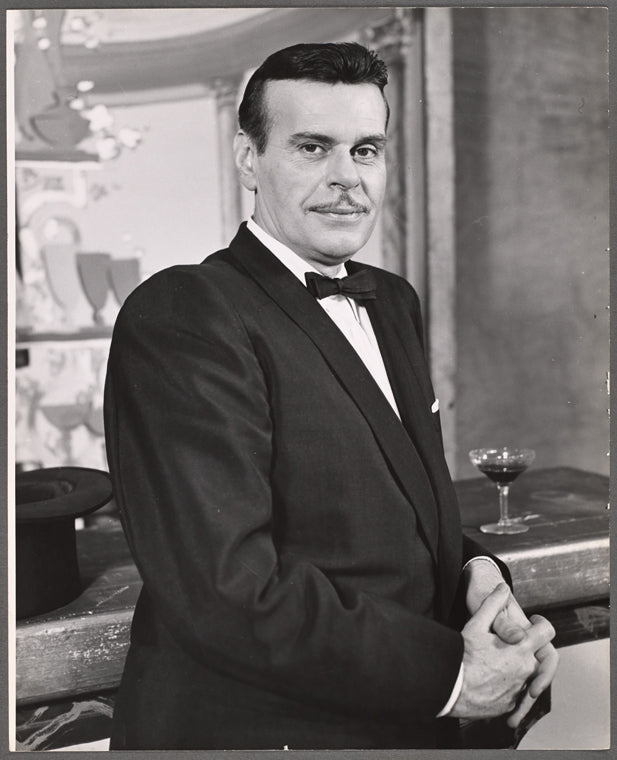 Billy De Wolfe in the stage production Ziegfeld Follies of 1957