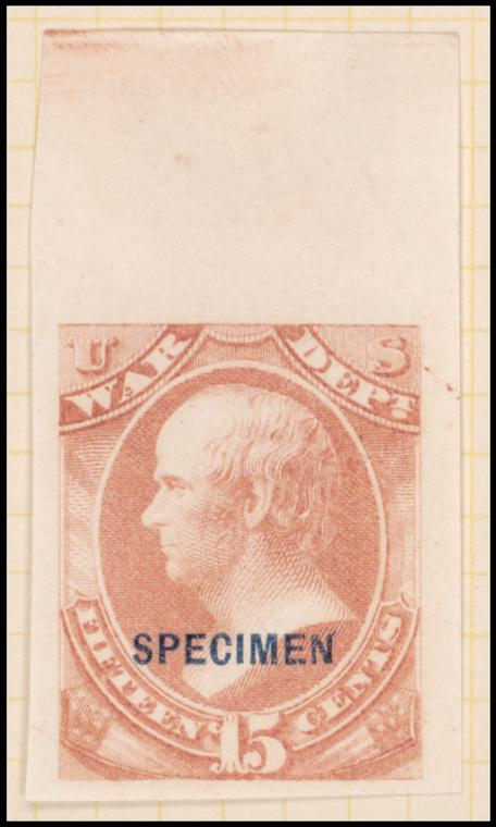 15c rose Webster Specimen single