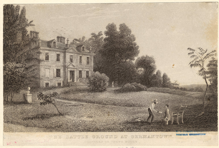 The battle ground at Germantown, Cliveden or Chews house: Cliveden or Chews house
