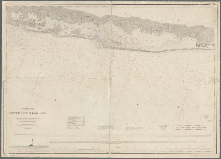 Western part of the southern coast of Long Island: from a trigonometrical survey