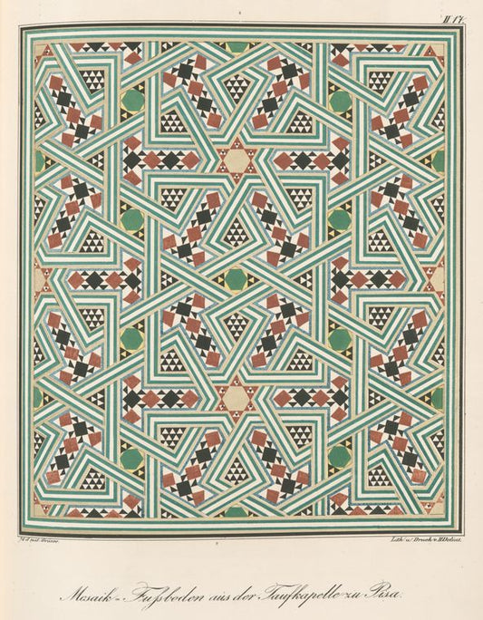 Mosaik-Fussböden aus der Taufkapelle zu Pisa