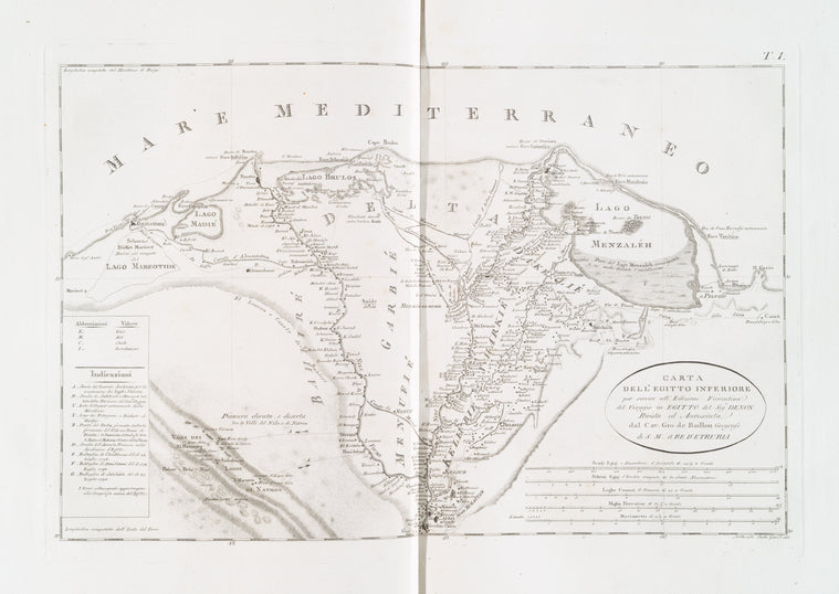 Carta della Egitto inferiore.