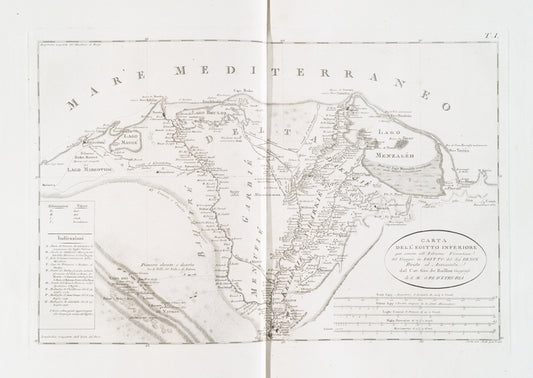 Carta della Egitto inferiore.