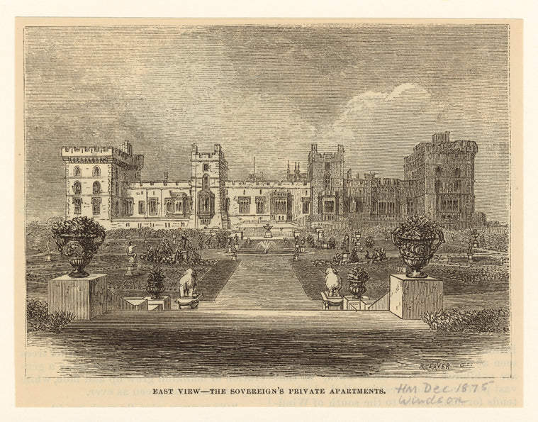 East view--the sovereign's private apartments