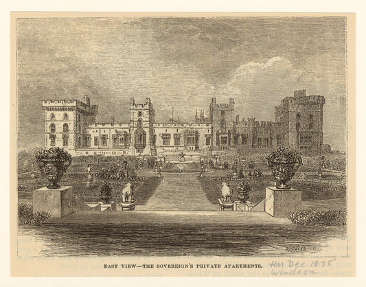 East view--the sovereign's private apartments