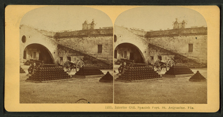 Interior. Old Spanish Fort, St. Augustine, Florida.