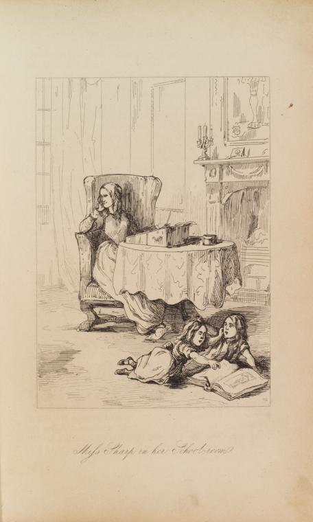 Miss Sharp in her schoolroom