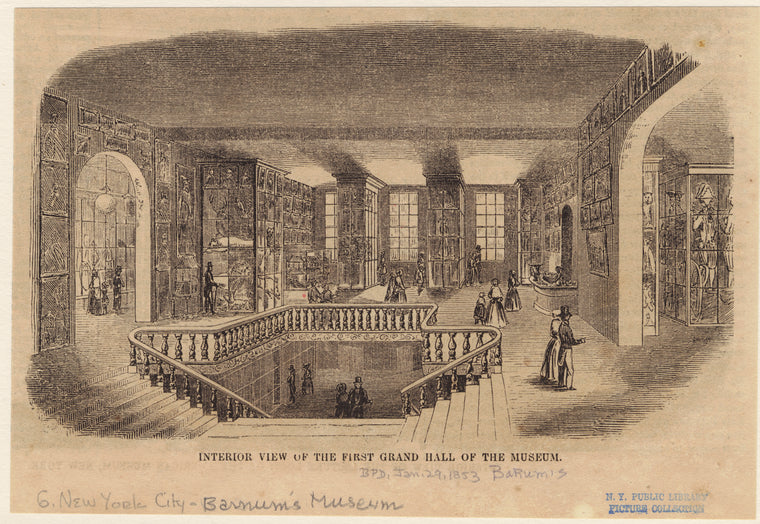Interior vew of the first grand hall of the Museum
