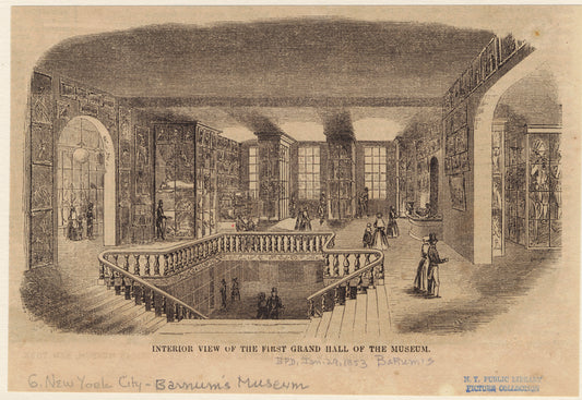 Interior vew of the first grand hall of the Museum