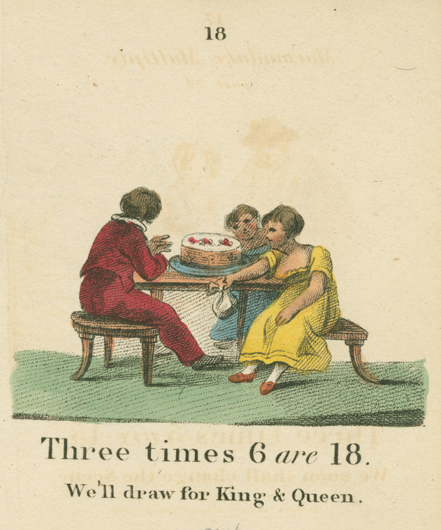 Three times 6 are 18.