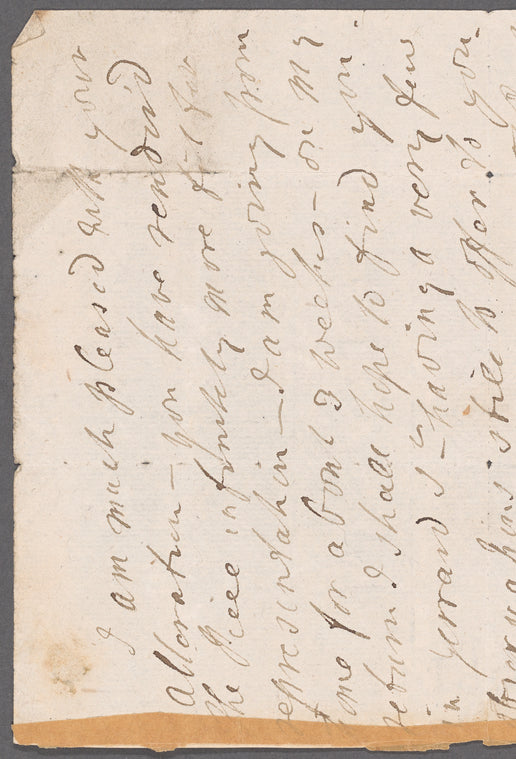 N. Tomlinson to Mrs. Porter, autograph letter signed