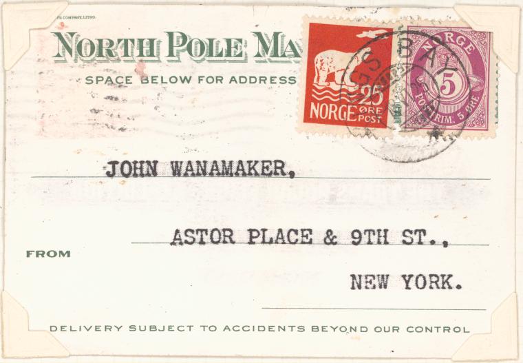 1924 Amundsen Trans-Polar Flight Expedition postcard