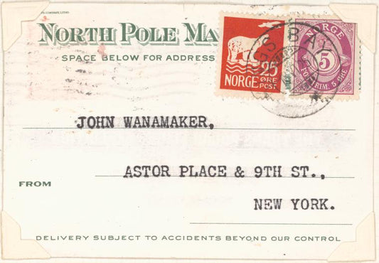 1924 Amundsen Trans-Polar Flight Expedition postcard