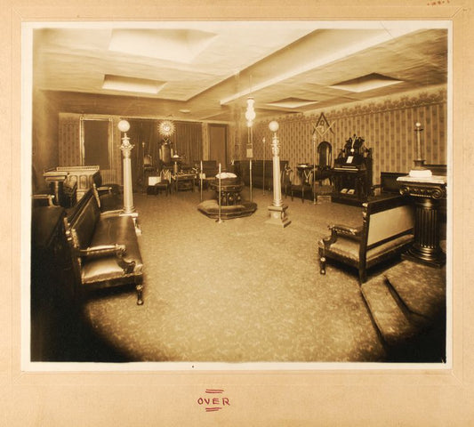 Lodge room of the Carthaginian Lodge no. 47 (Prince Hall).