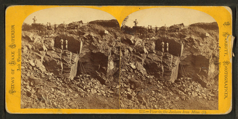 View in the Jackson Iron Mine.