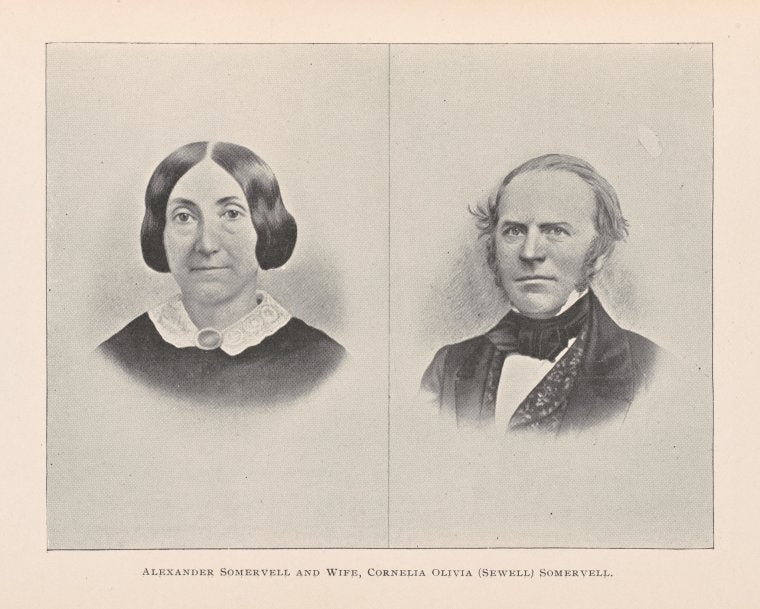 Alexander Somervell and wife, Cornelia Olivia (Sewell) Somervell