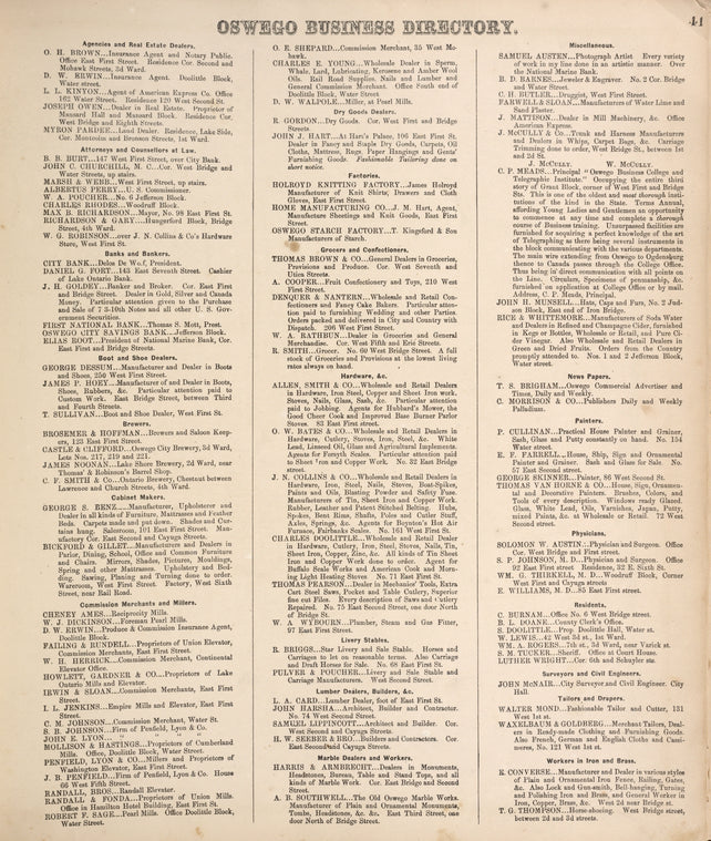 Oswego Business Directory