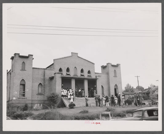 Negro church on Sunday morning. Durham, North Carolina.