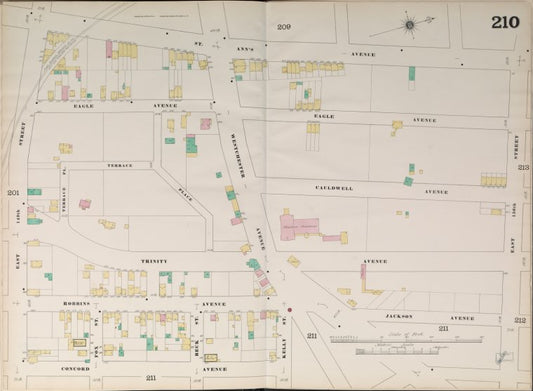 Bronx, V. 9, Double Page Plate No. 210 [Map bounded by St. Ann's Ave., East 156th St., Concord Ave., East 149th St.]