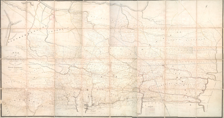 Map of the first and second anthracite coal fields