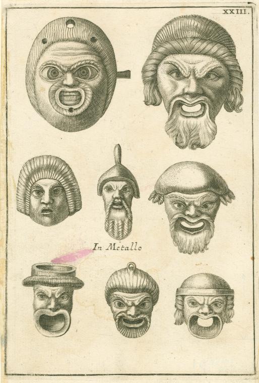 Ancient Roman comedy masks