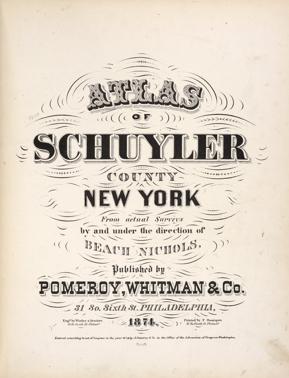 Atlas of Schuyler County, New York