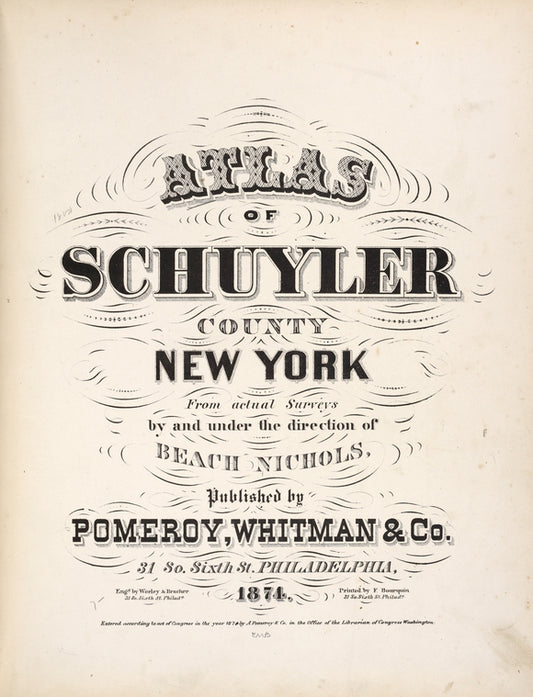 Atlas of Schuyler County, New York