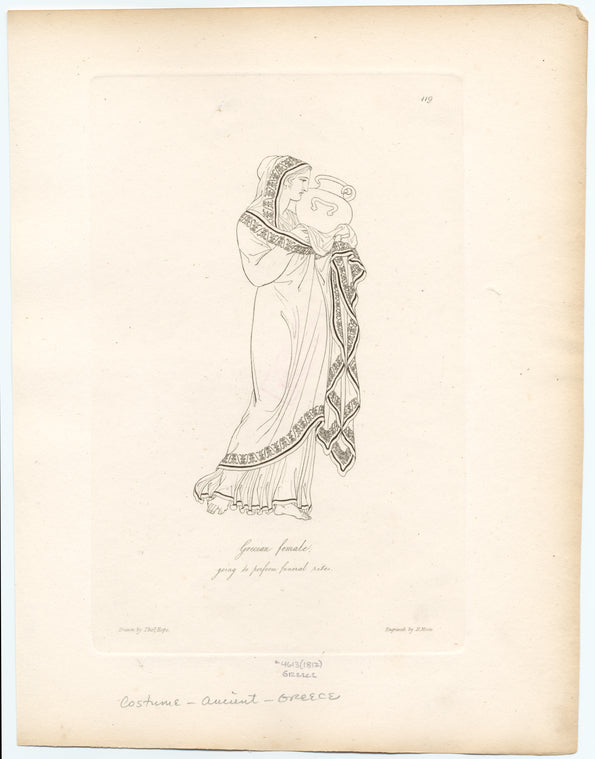 Grecian female : Going to perform funeral rites