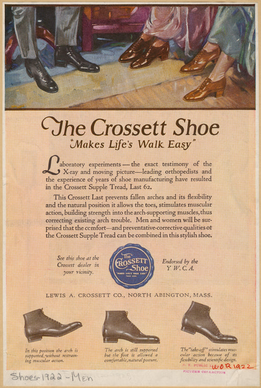 The Crossett shoe, makes life's walk easy