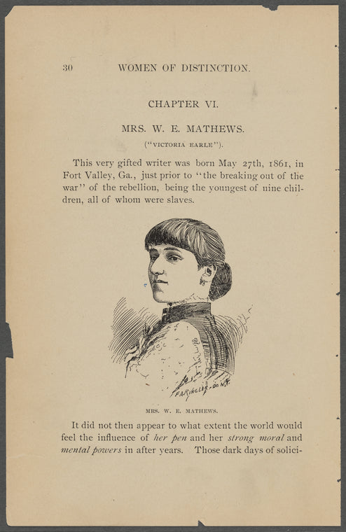 Mrs. W. E. Mathews