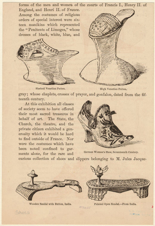 Pattens, shoe and sandals