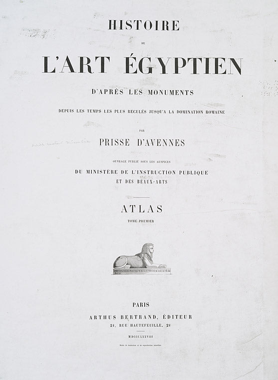 Histoire de l'art égyptien d'après les monuments