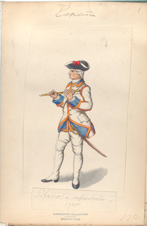 Pifano de infanteria. 1750