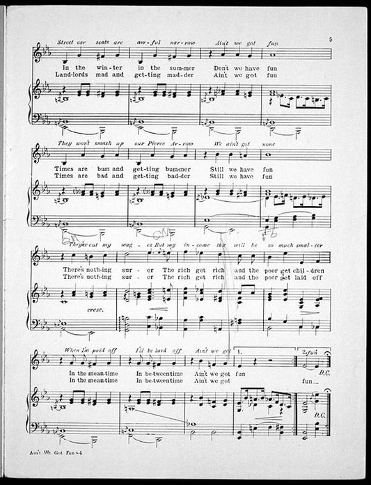Ain't we got fun : song